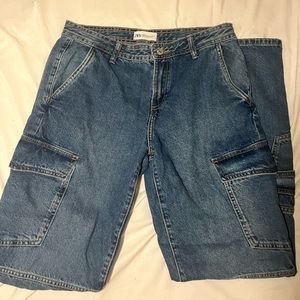 Zara denim cargo jeans!!